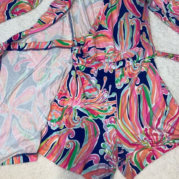 Lilly Pulitzer LongSleeve Wrap Romper - Picture 4 of 5